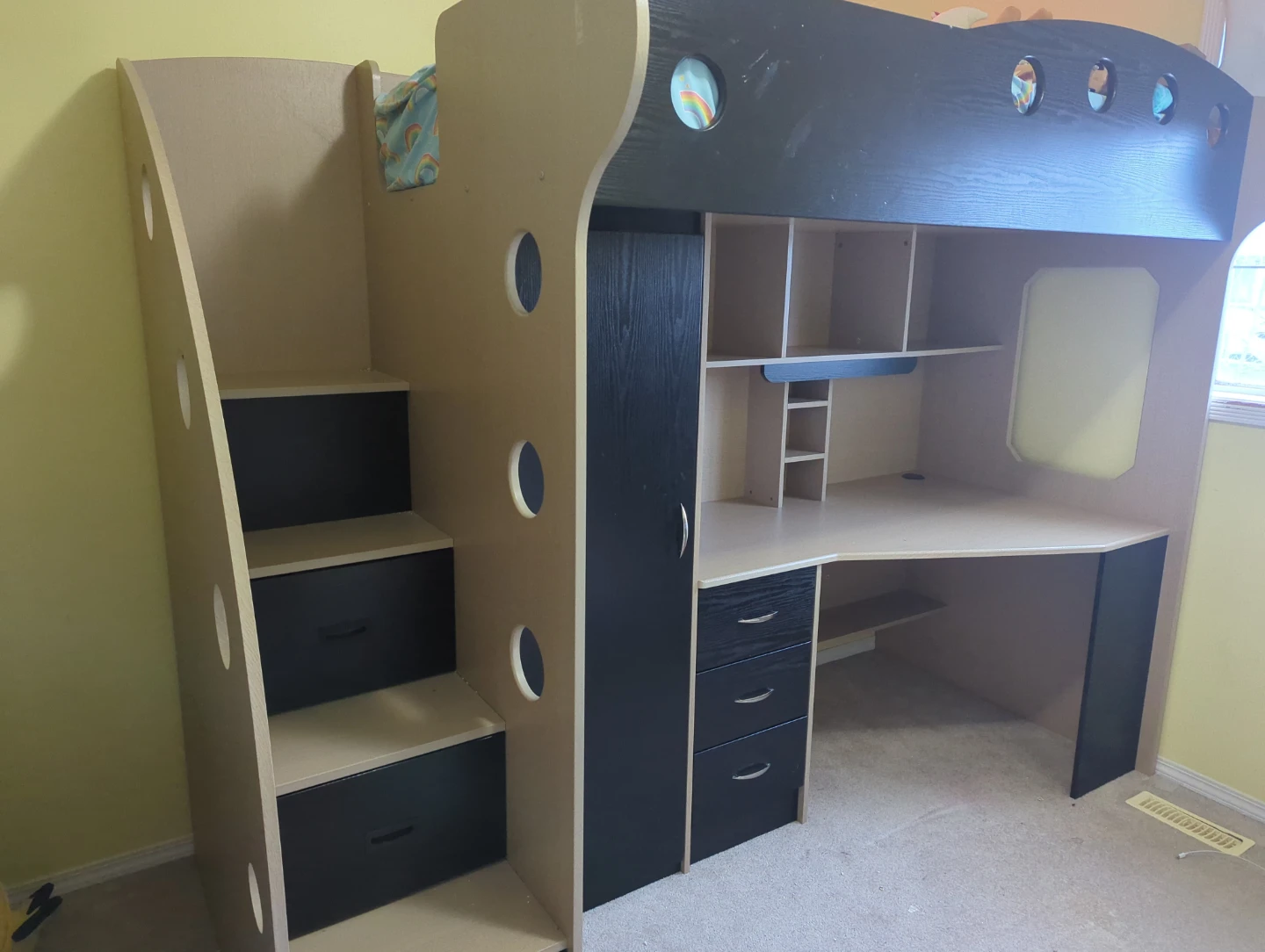 Loft Bed with Desk and Storage