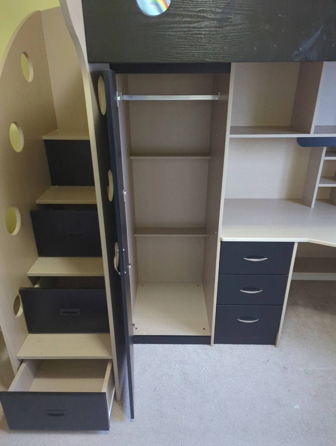 Loft Bed with Desk and Storage - photo 2