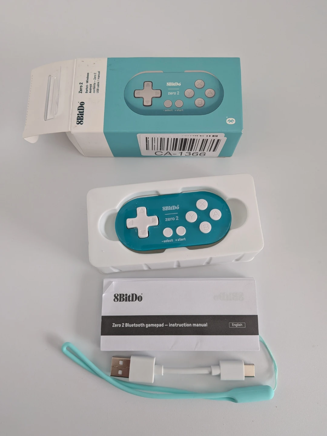 🥕 8Bitdo Zero 2 Mini Bluetooth Gamepad - Turquoise - photo 4