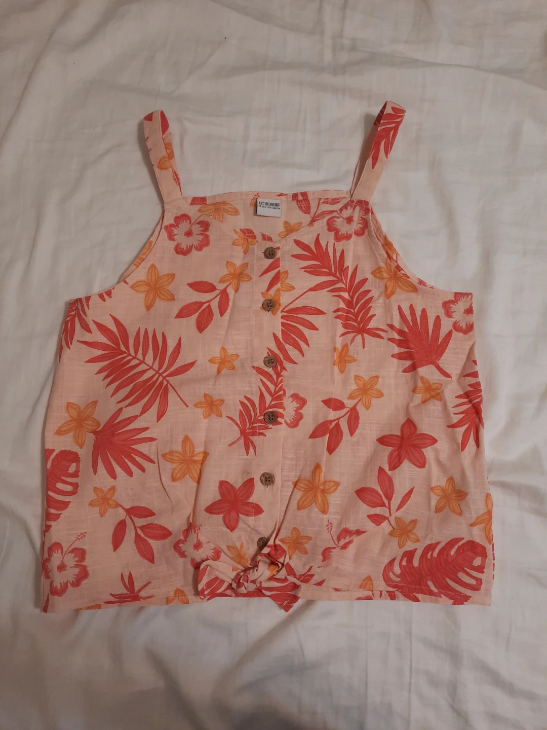 Girls Tropical Print Tank Top and Skirt Set - photo 2