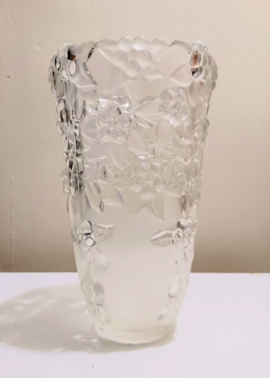 Vtg German Walther Glas Floral Vase