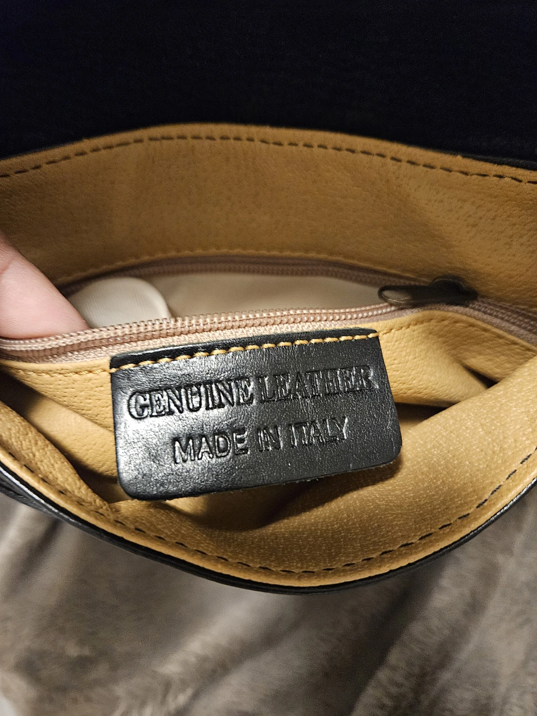 Genuine Leather Black Crossbody Bag - Made in Italy - photo 3