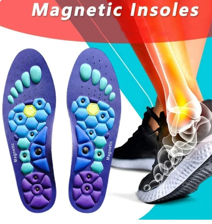 Magnetic Insoles for Men and Women-Size women 7.5-9 men 8.5