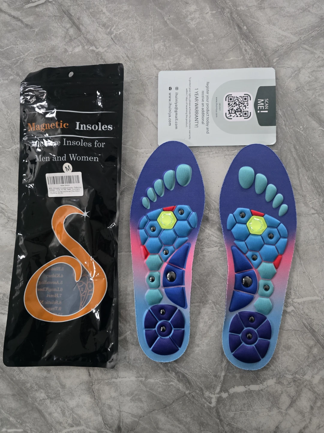 Magnetic Insoles for Men and Women-Size women 7.5-9 men 8.5 - photo 3