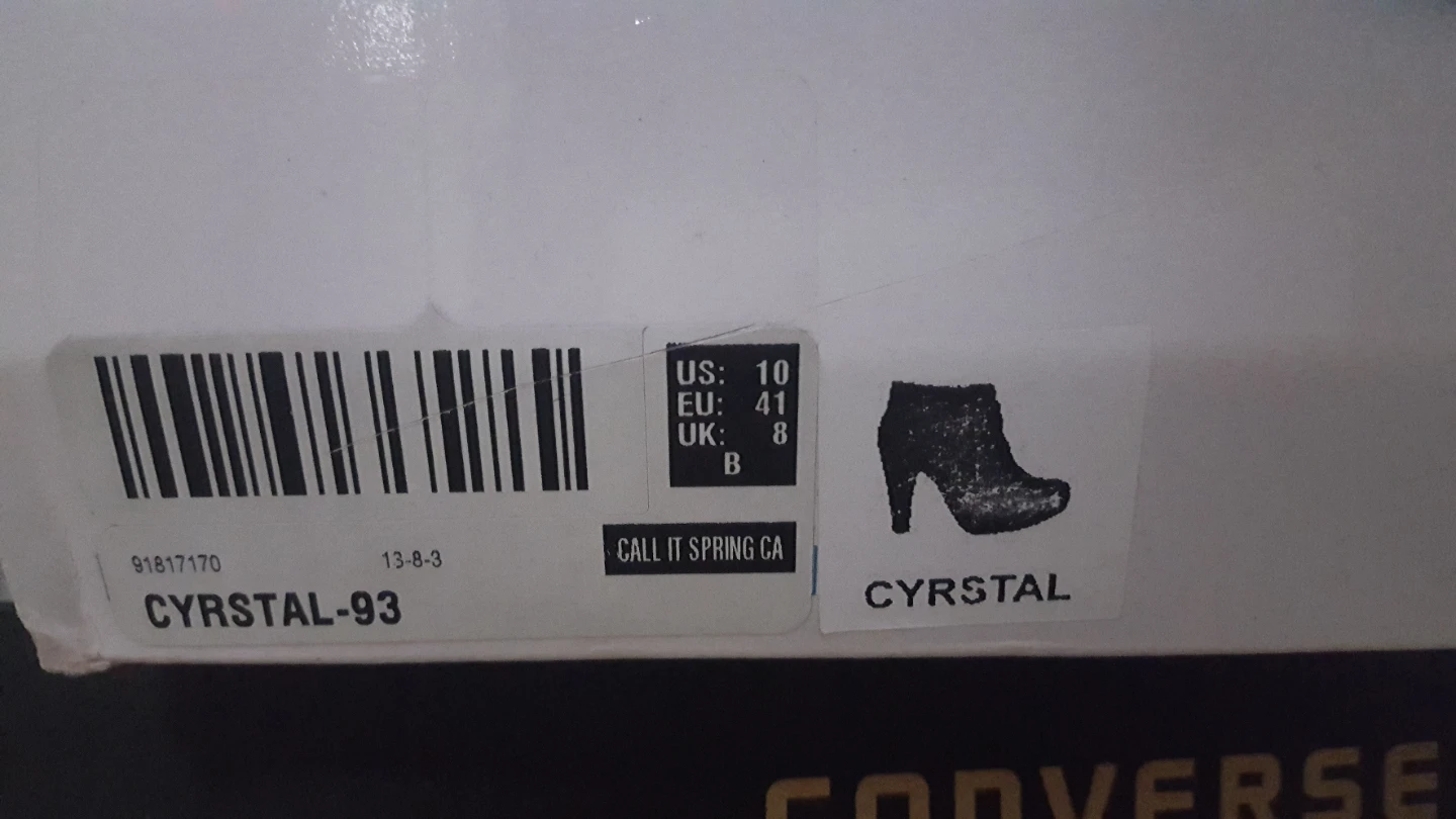 Call It Spring Cyrstal Black Ankle Boots - Size 10 - photo 5