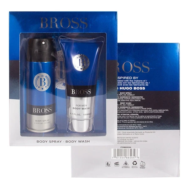 BROSS Body Spray & Body Wash Set