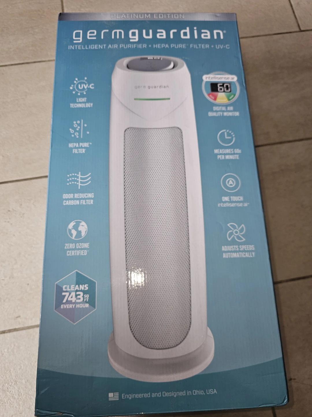 GermGuardian AC4825W Air Purifier - Platinum Edition