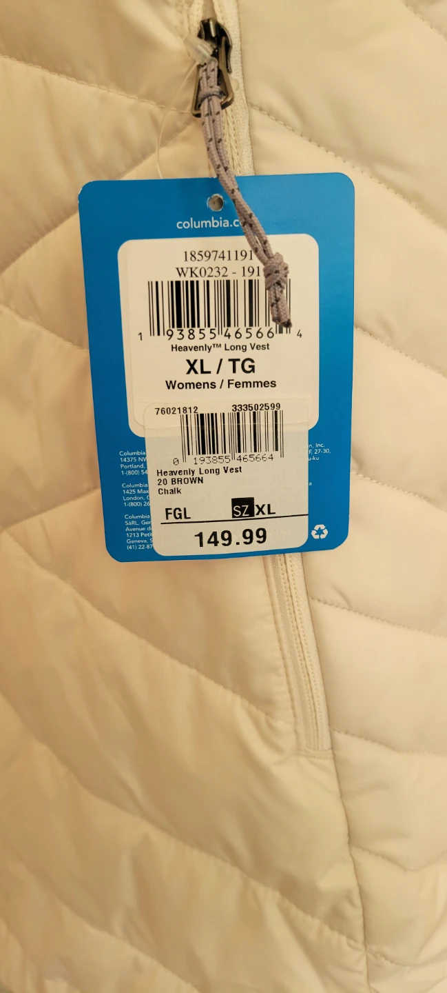 New Columbia Heavenly Long Vest - Women's XL - photo 5