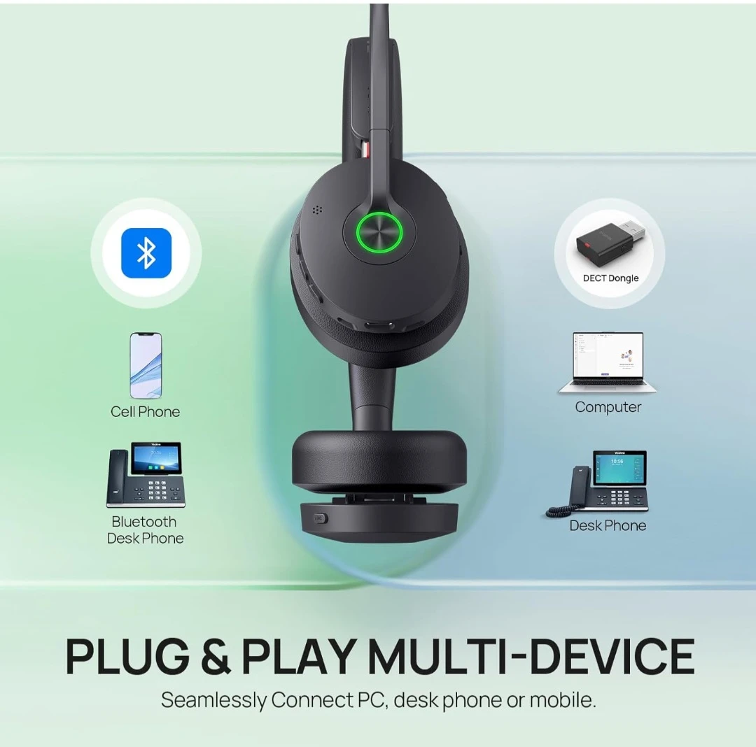 Yealink DECT Wireless Headset with Mic - photo 5