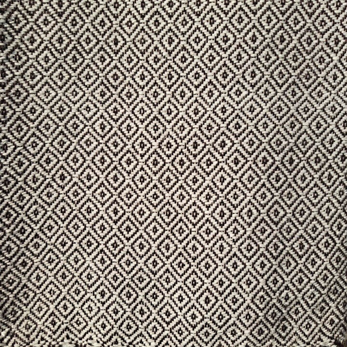 Handwoven Cotton Blanket-Black - photo 3