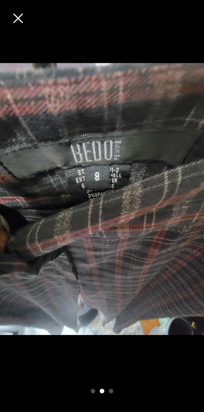 BEDO Plaid Pants - Size 8 - photo 2