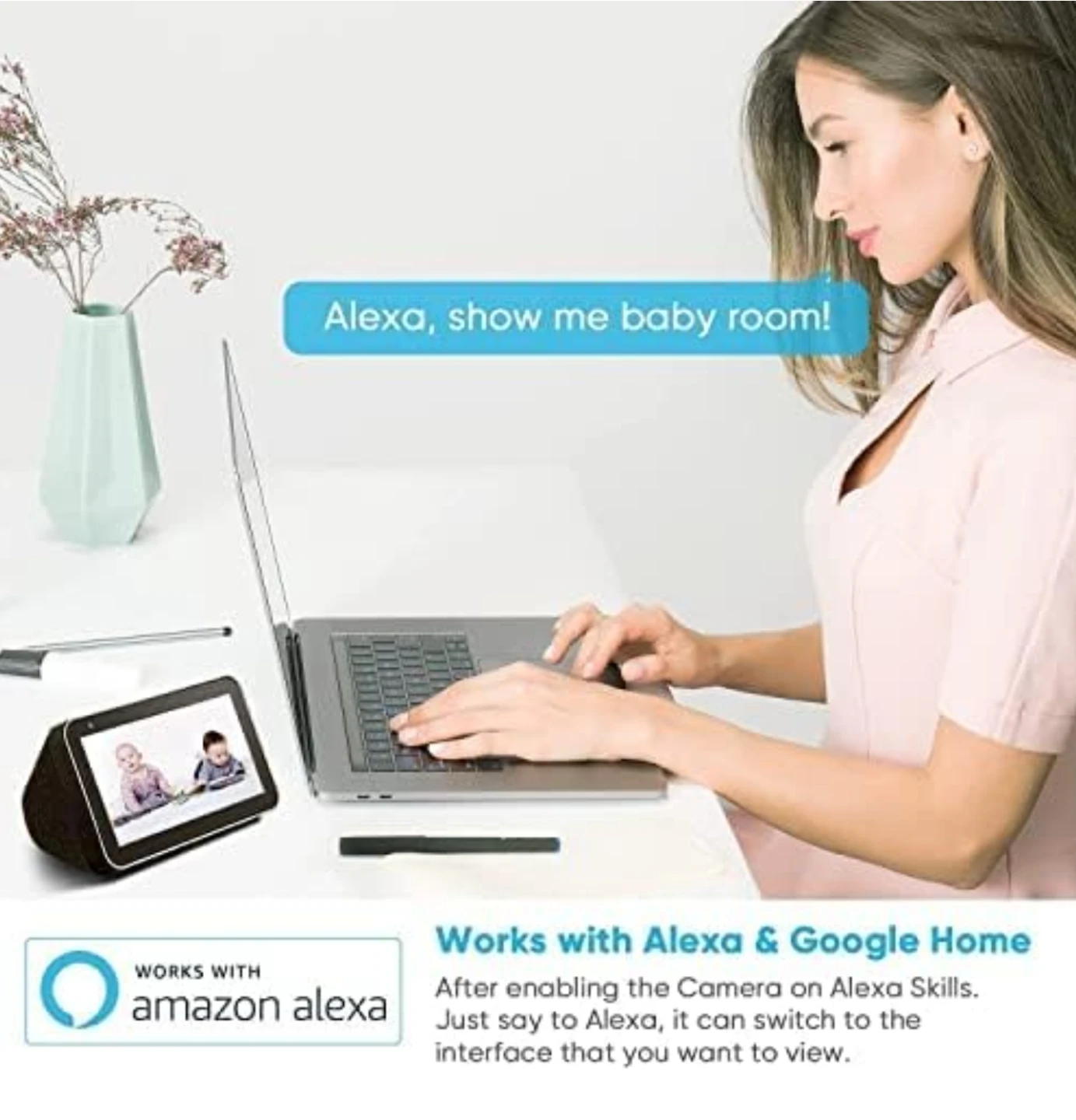 Litokam Baby Monitor with Night Vision and 2-Way Audio - photo 5