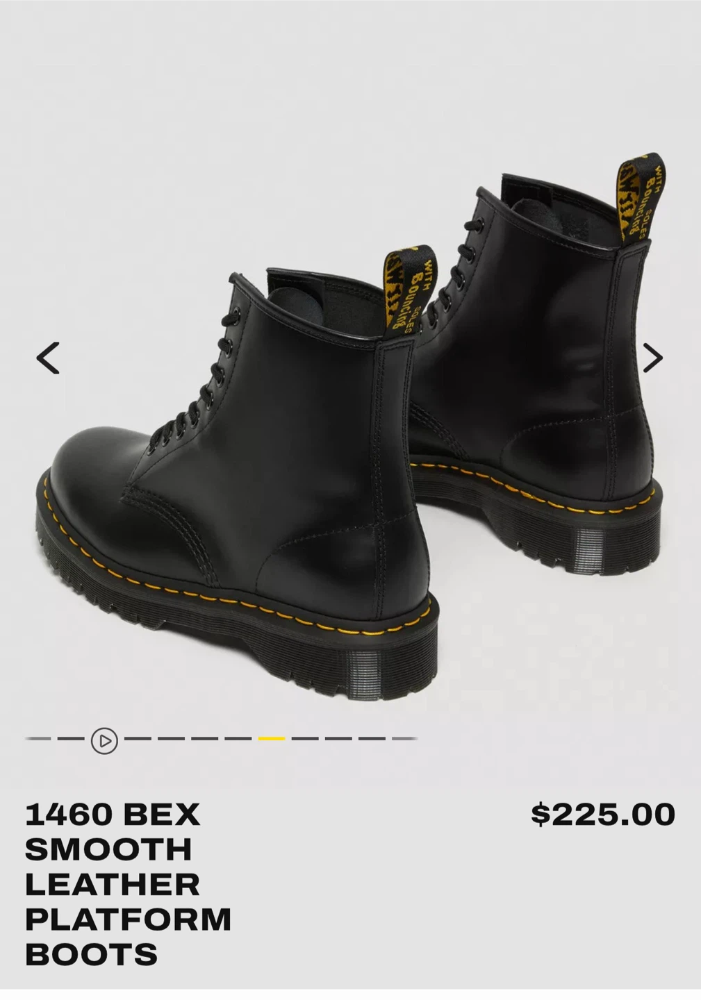 Dr. Martens 1460 Bex Smooth Leather Platform Boots - photo 4