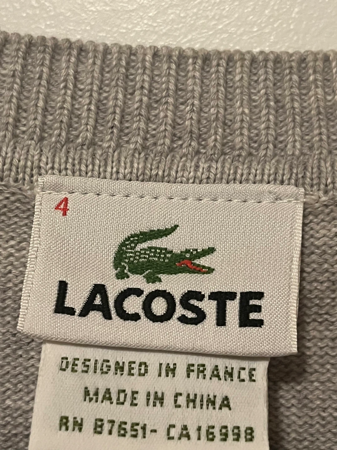 Lacoste Sweater Vest - Size 4 - photo 3