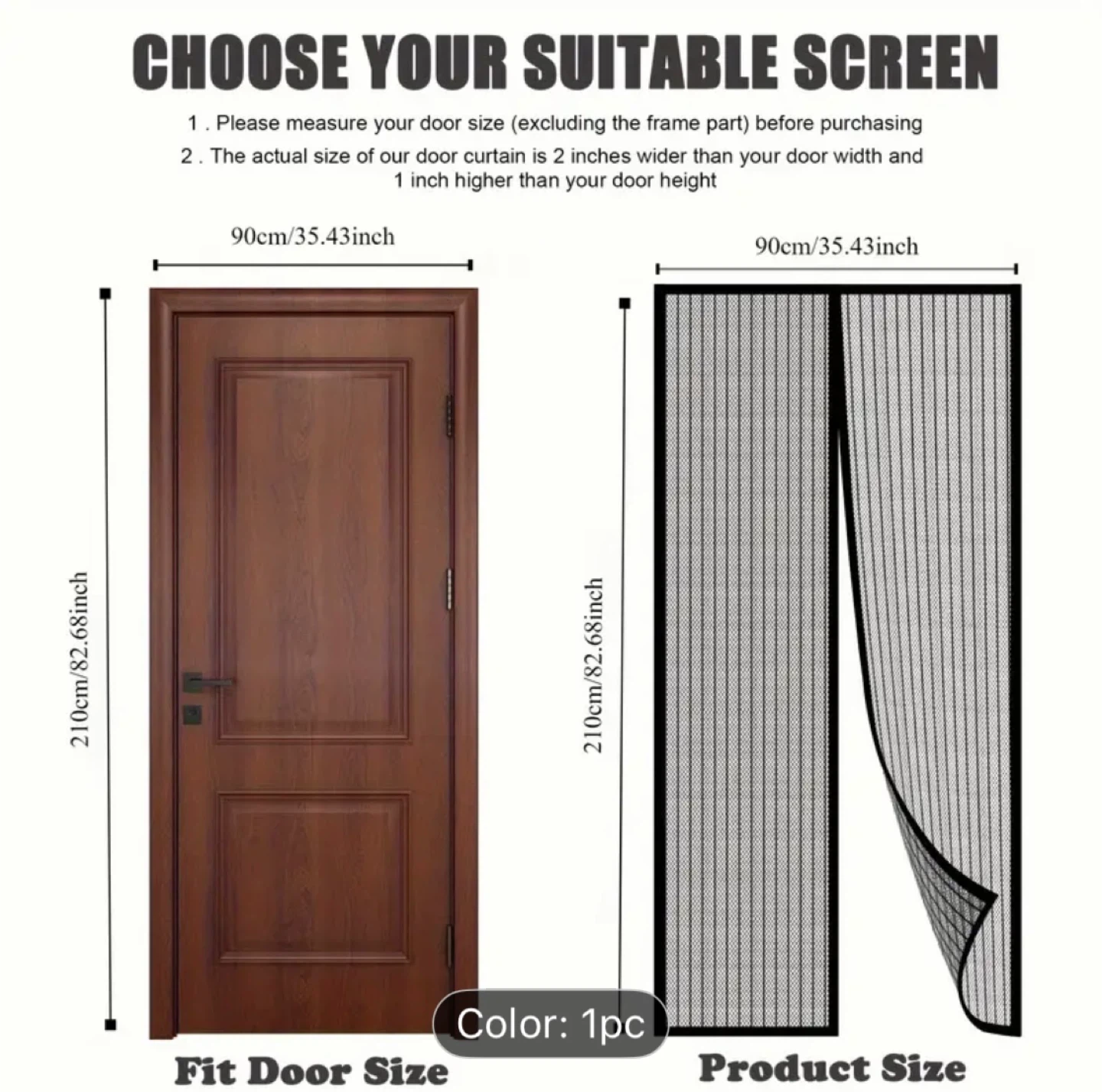 Magnetic Screen Door Curtain - photo 4