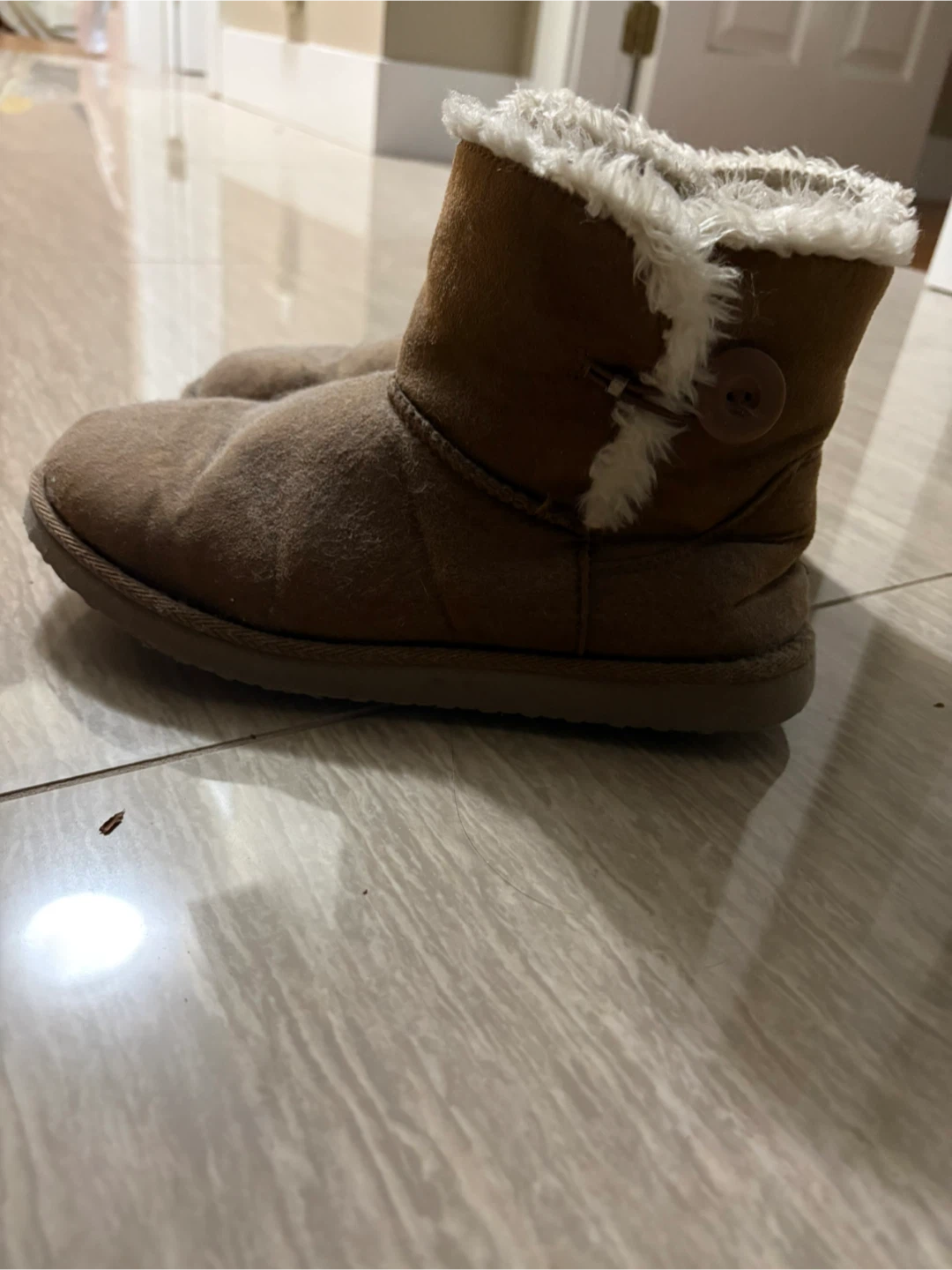 Brown Winter Boots, Size 7 - photo 3
