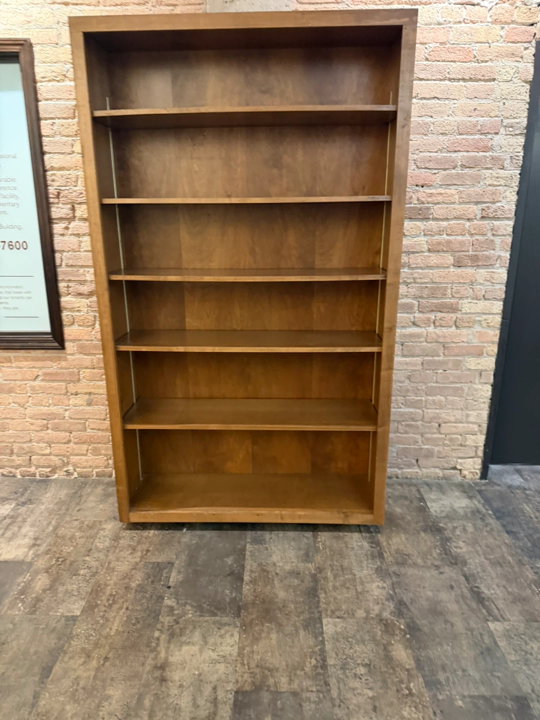 Wooden Bookcase 7 ft tall.
