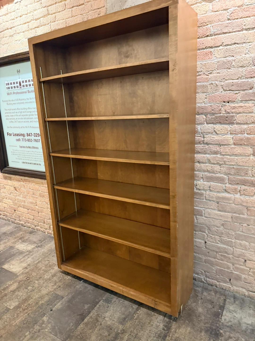 Wooden Bookcase 7 ft tall. - photo 4