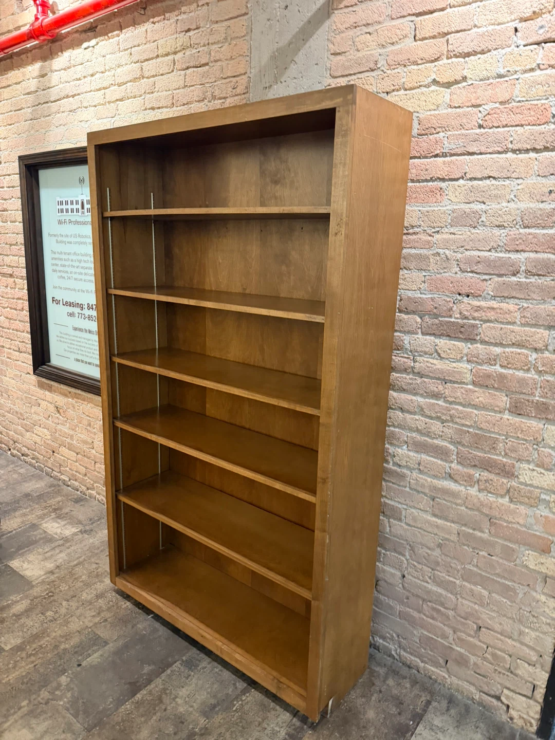 Wooden Bookcase 7 ft tall. - photo 5