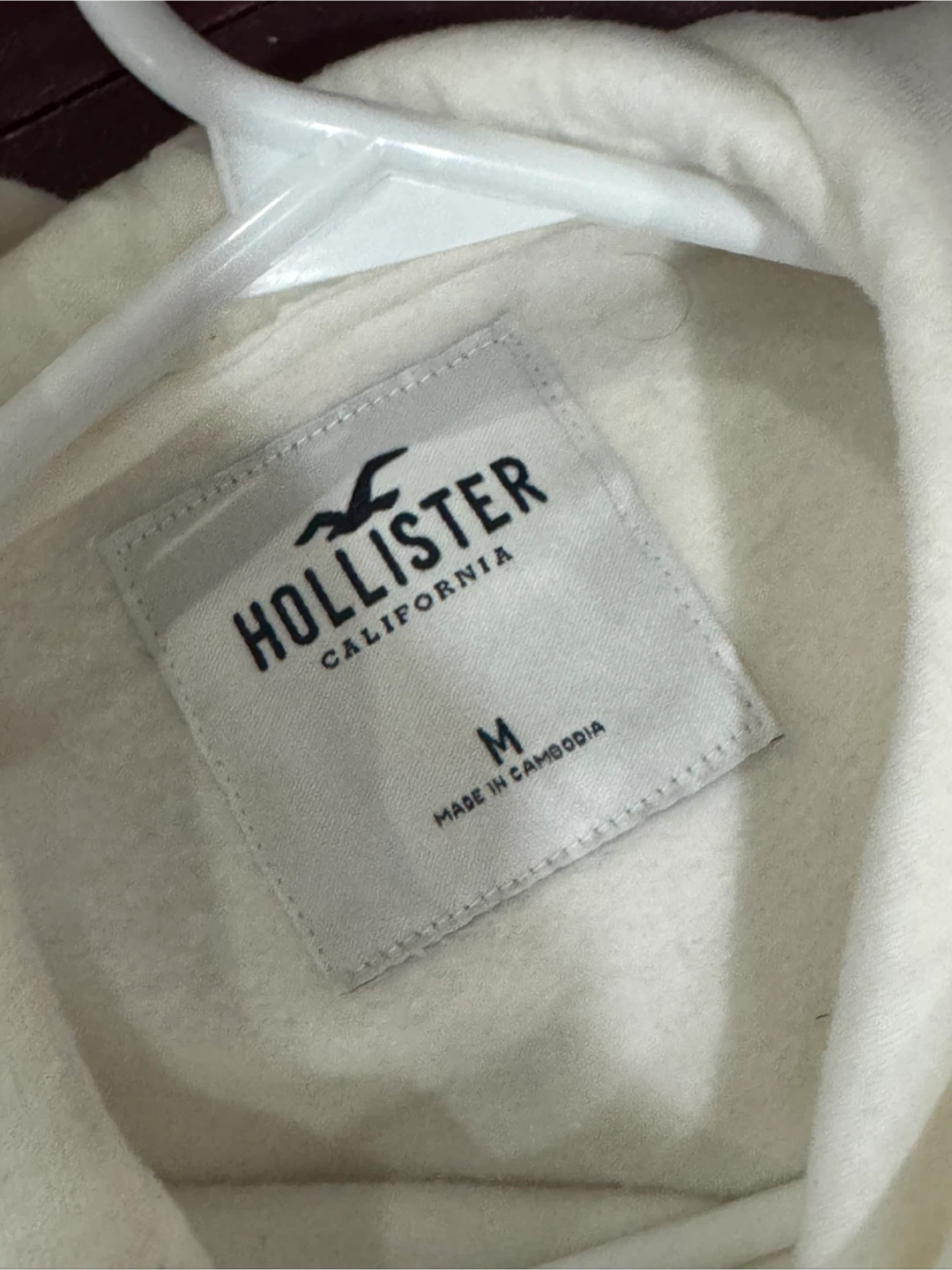 Hollister White Hoodie - Size M - photo 3