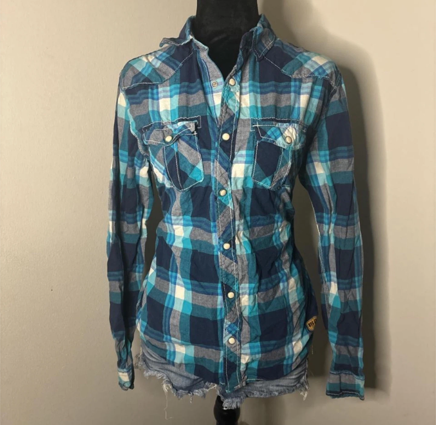 Aeropostale Plaid Western Shirt - Size Small