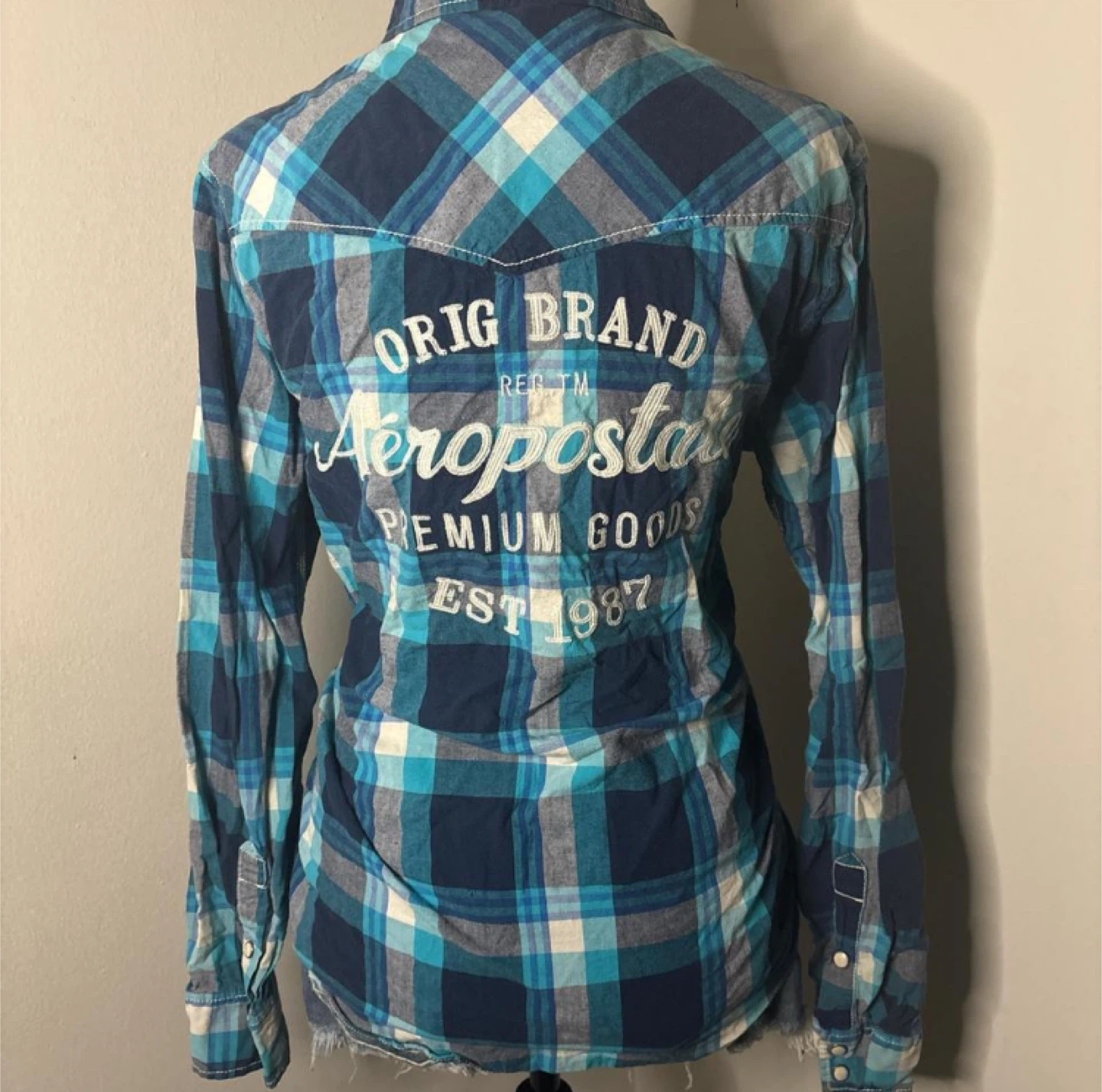 Aeropostale Plaid Western Shirt - Size Small - photo 2