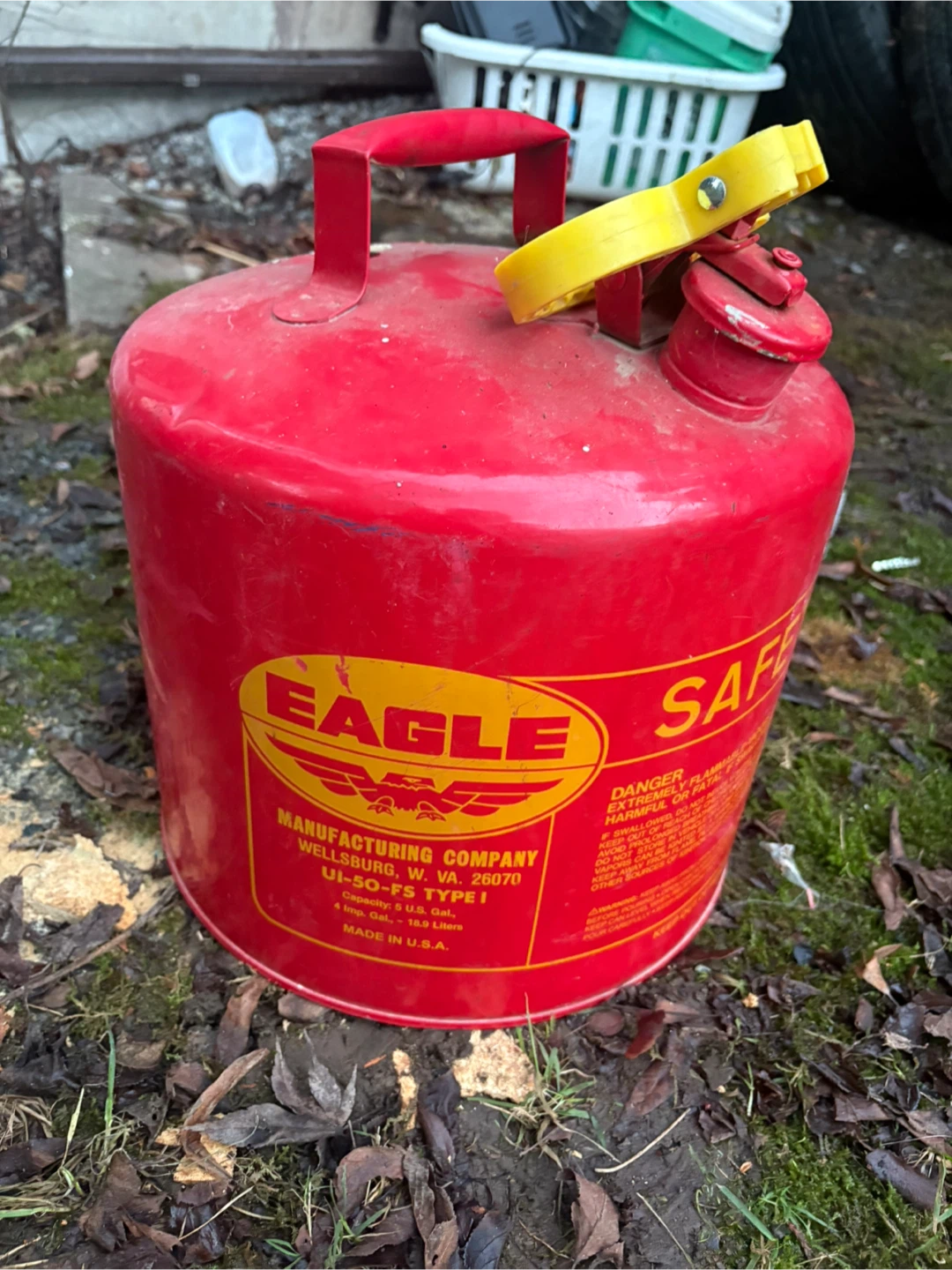 Eagle 5 Gallon Red Gas Can
