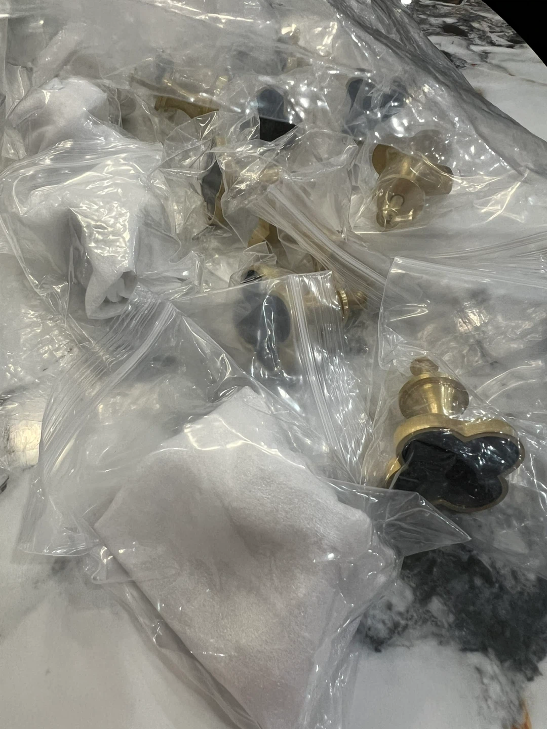 Gold & Black Clover Cabinet Knobs - New! - photo 3