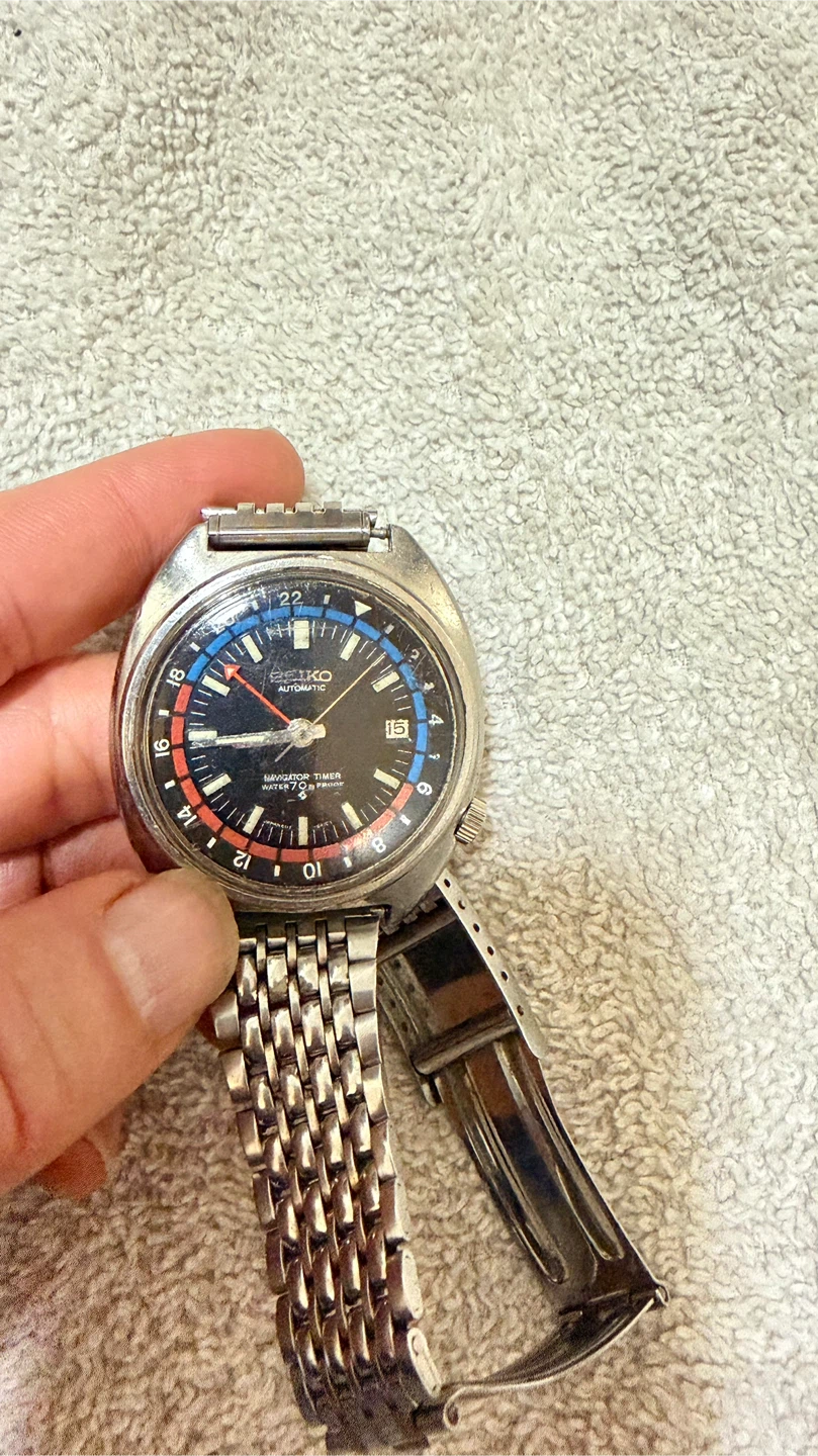 Seiko Navigator Timer Automatic Watch - photo 2