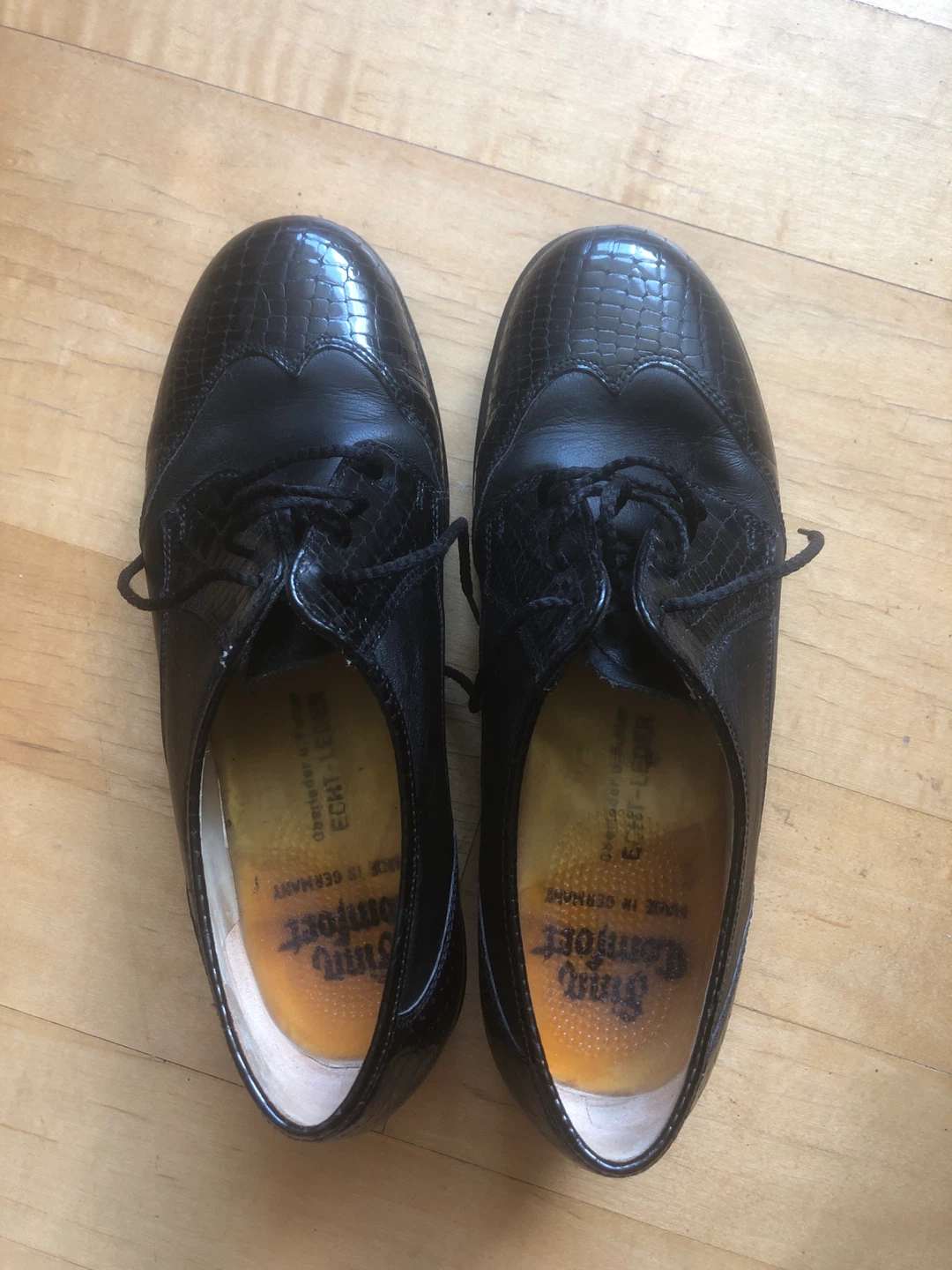 Finn Comfort Black Leather Shoes Size 4 or US 6/6.5