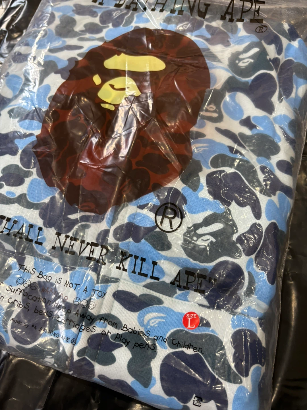 A bathing ape double hooded light blue zip up - photo 2
