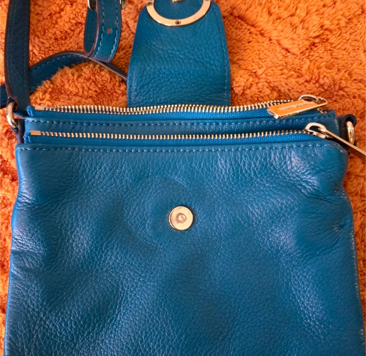 Michael Kors Teal Leather Crossbody Bag - photo 2