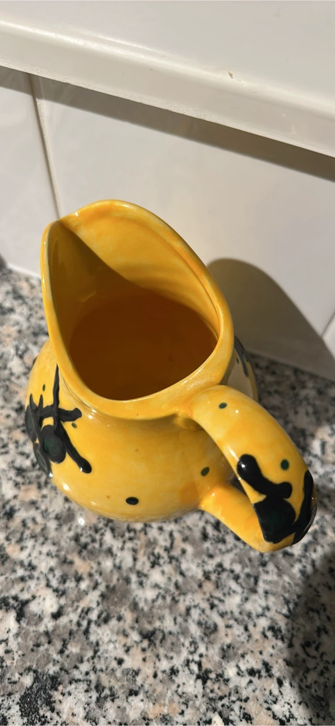 Yellow Ceramic Pitcher - photo 2
