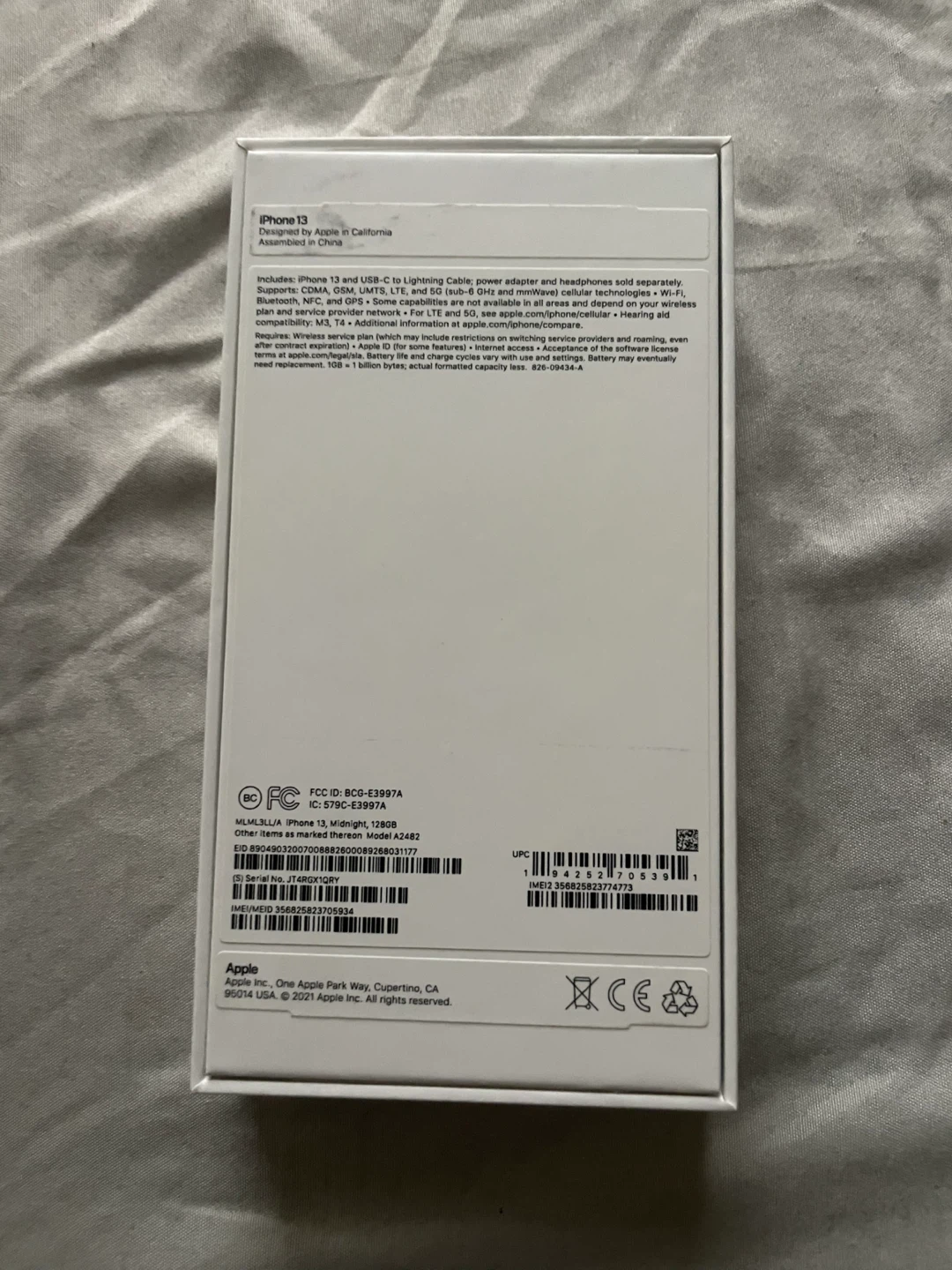 📱 iPhone 13 – 128GB – Midnight – used with Box (Unlocked) - photo 3