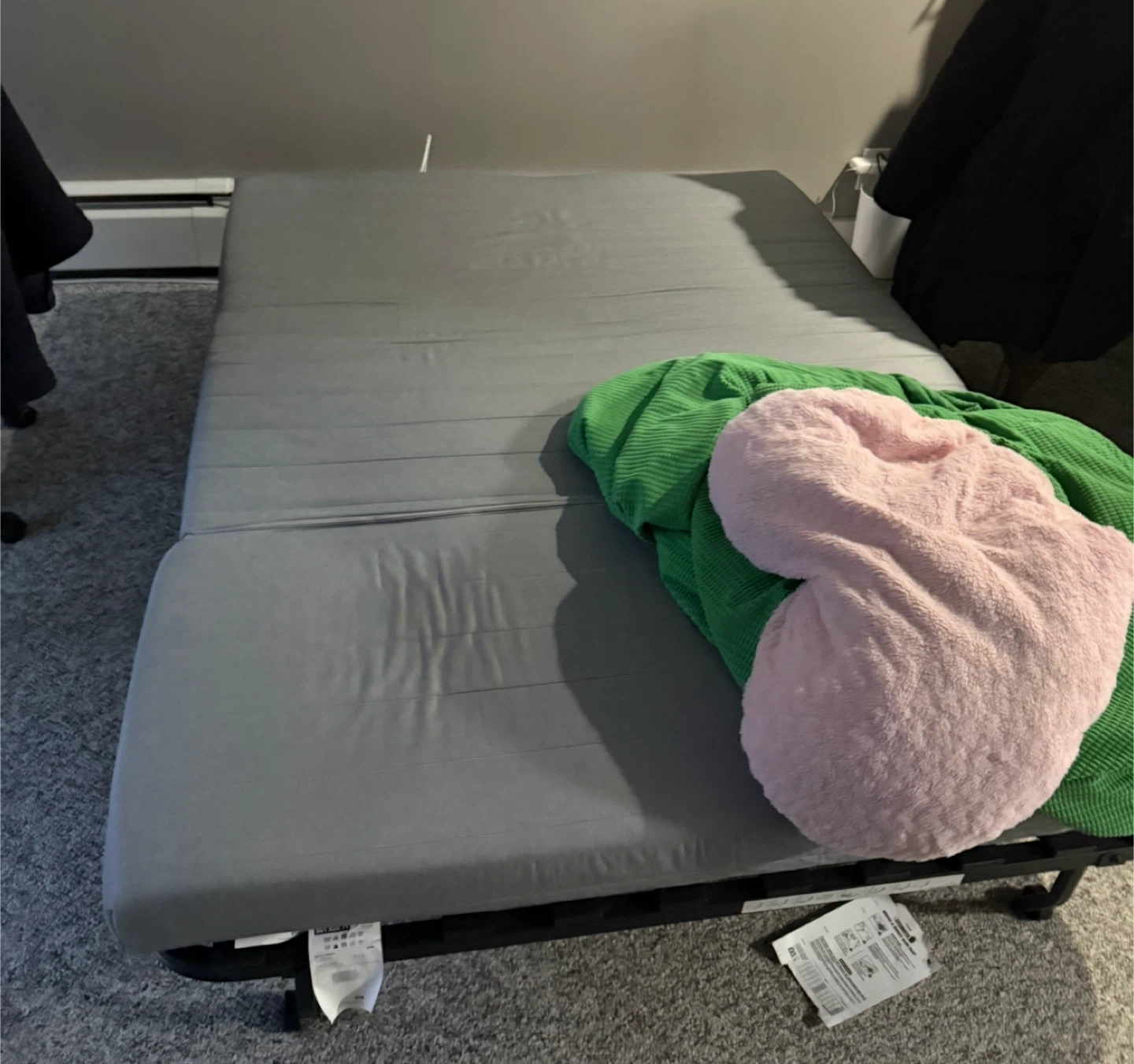 IKEA Green Loveseat Sofa Bed - photo 2
