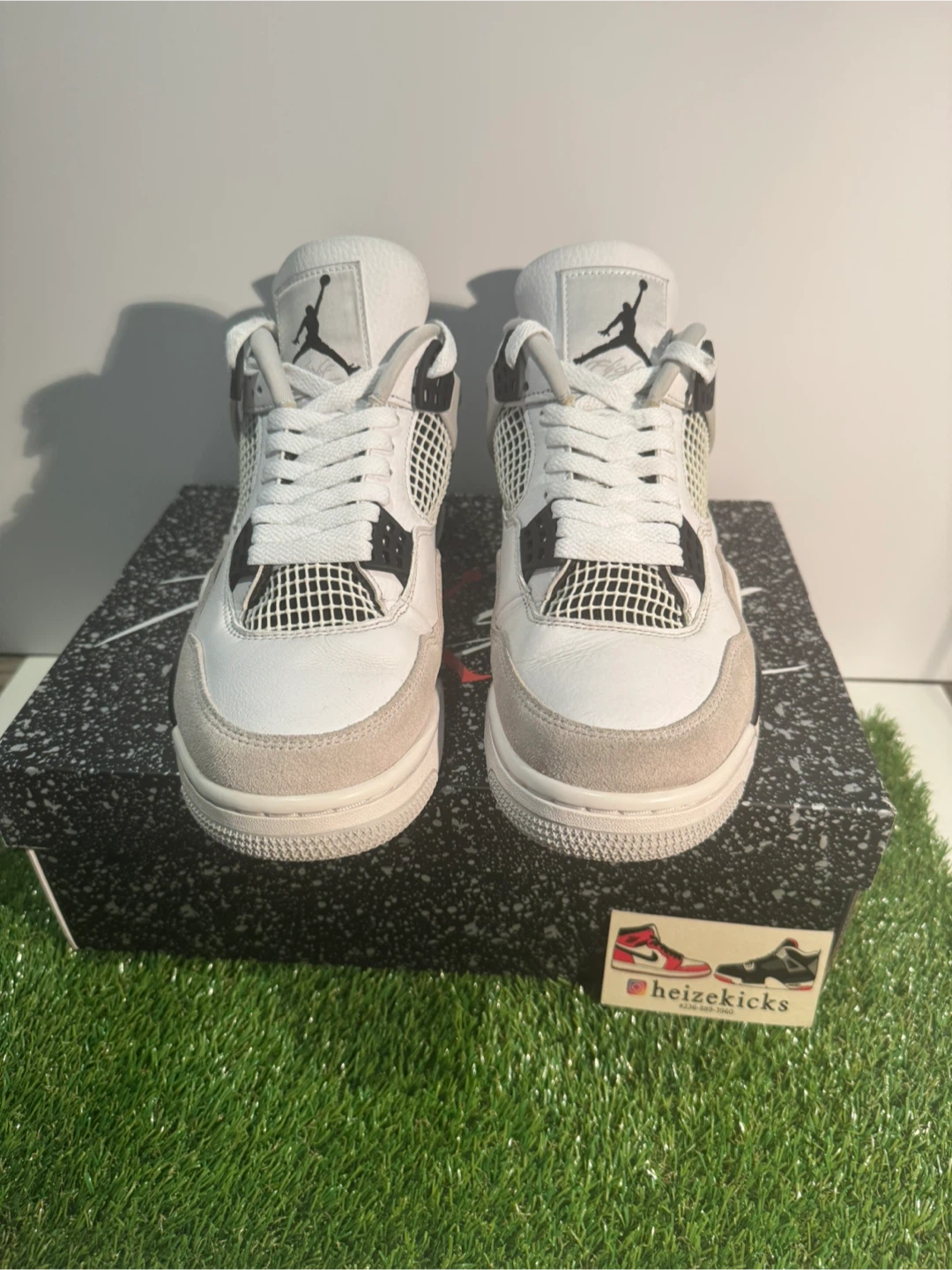 Jordan 4 Military Black size 9 - photo 3