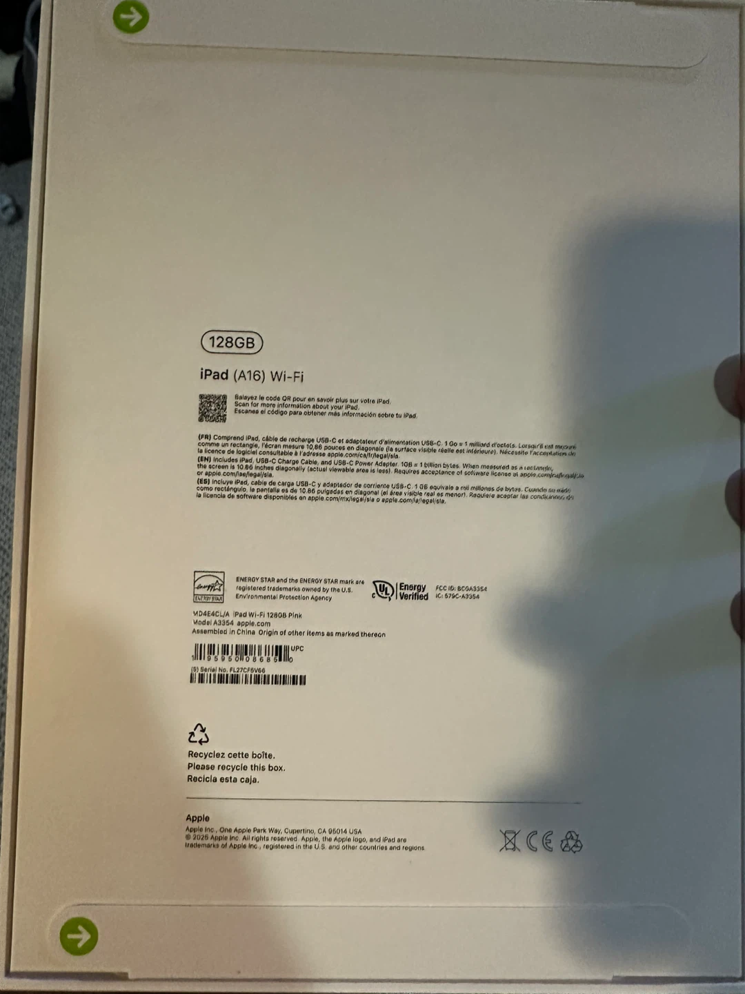 New Apple iPad (A16) Wi-Fi 128GB - Pink - photo 2