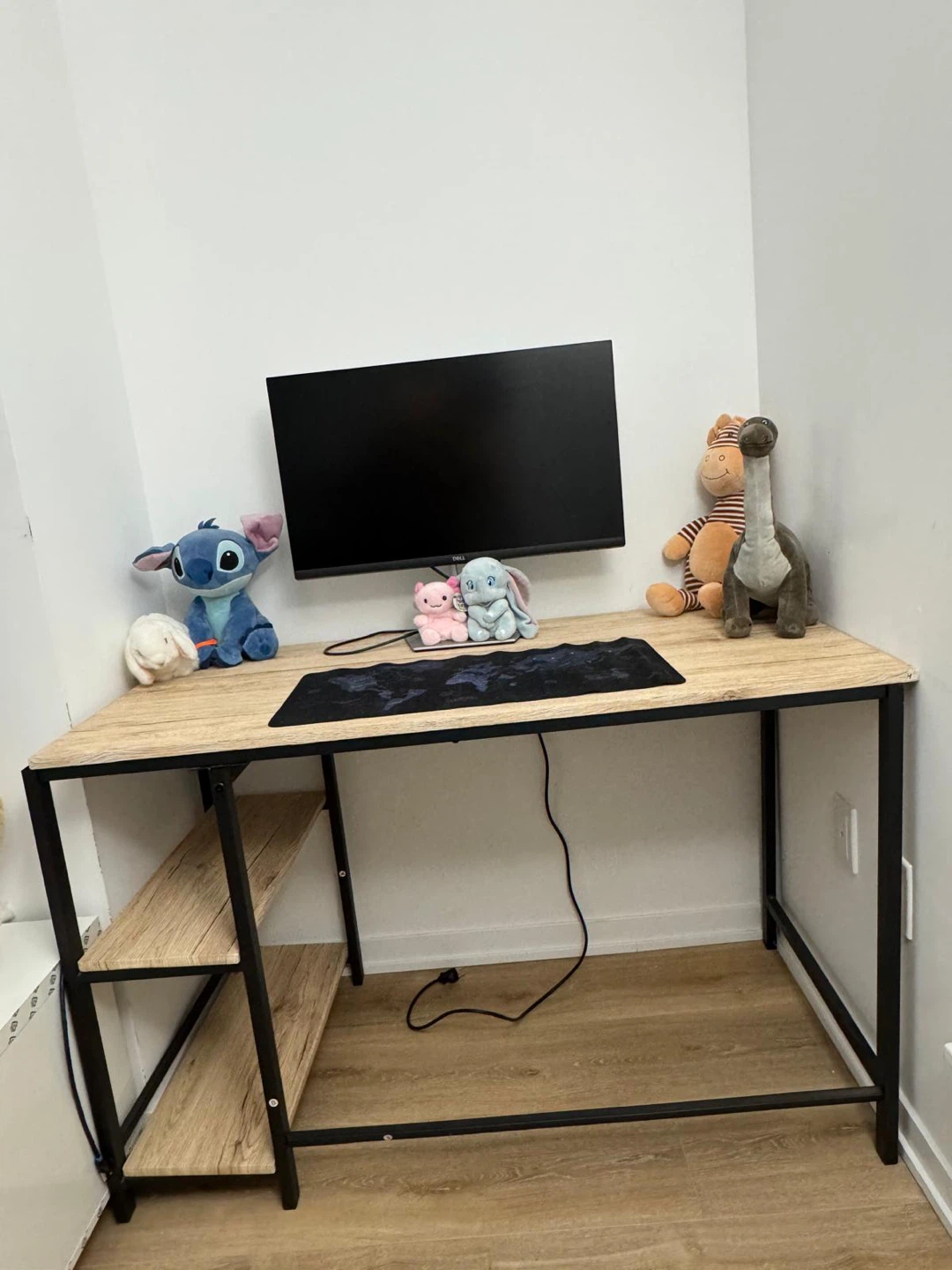 Wood and Black Metal Desk - photo 4