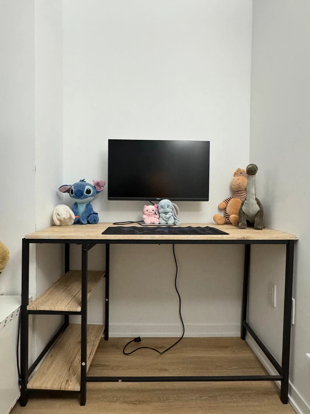 Wood and Black Metal Desk - photo 5