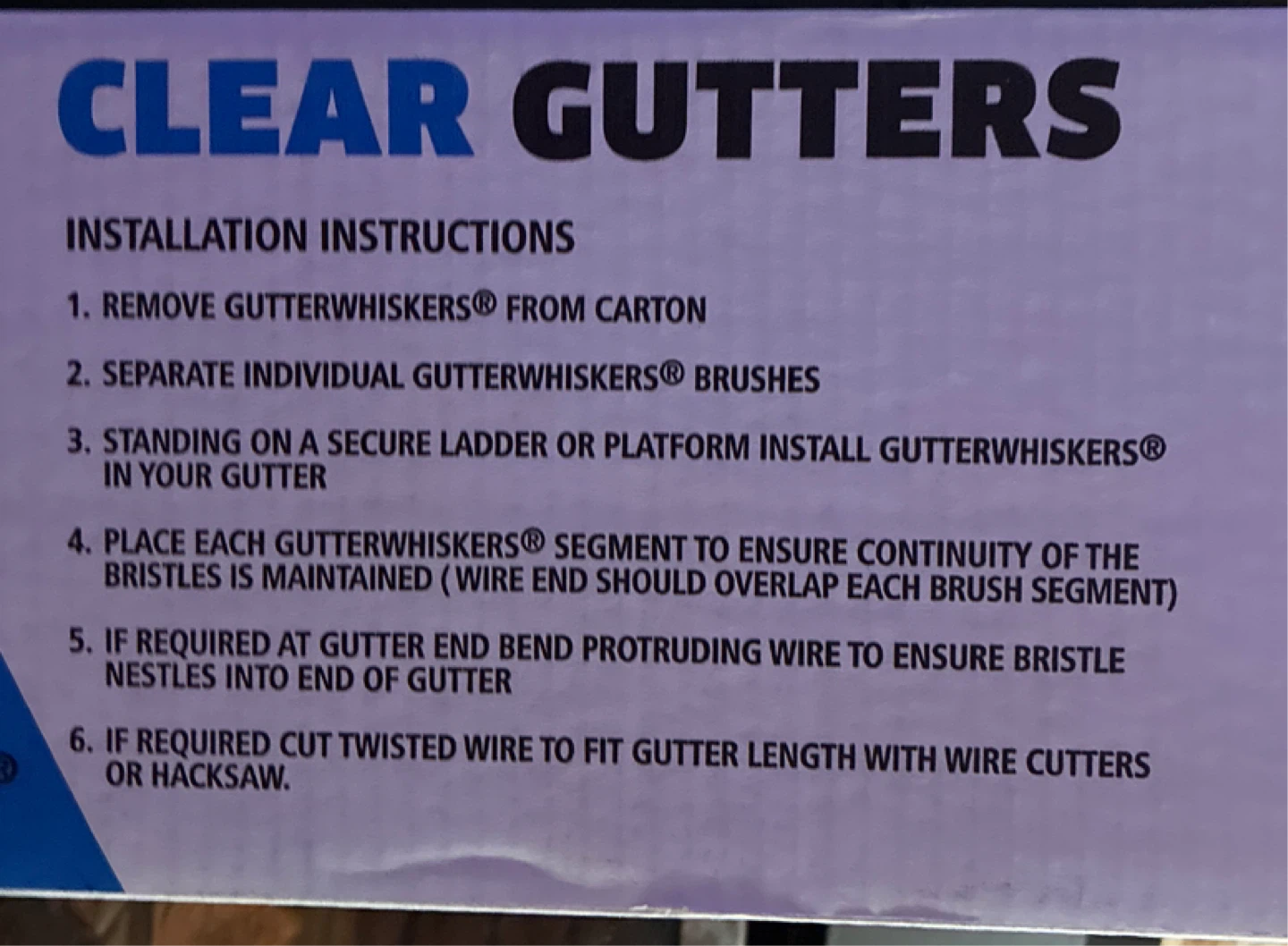 New Gutter Whiskers Gutter & Spouting Filter Brushes - photo 3