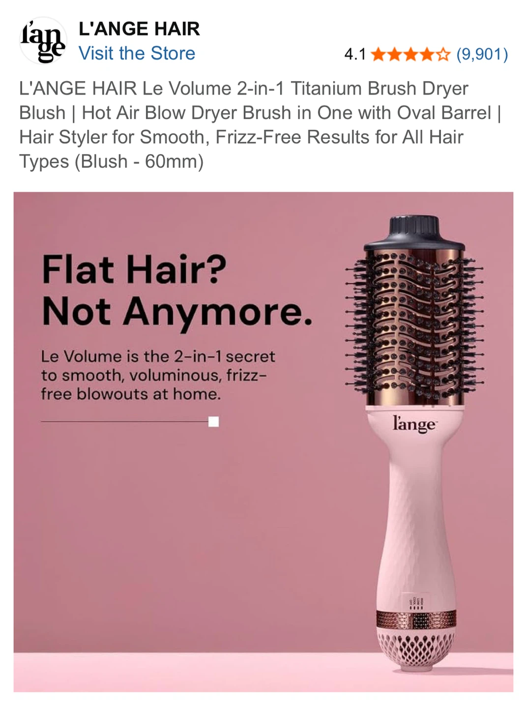 L'ANGE HAIR Le Volume 2-in-1 Titanium Brush Dryer - photo 2