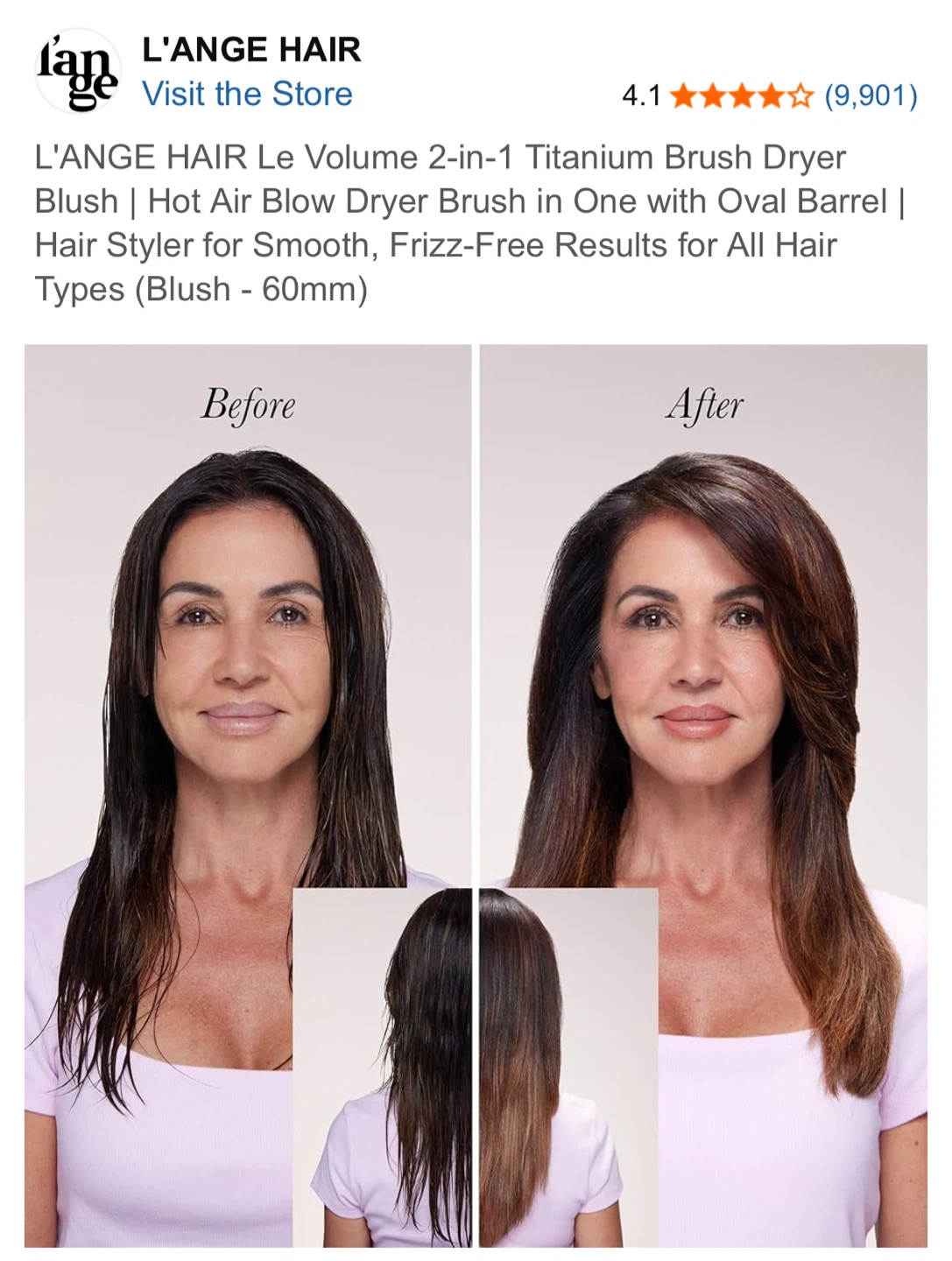 L'ANGE HAIR Le Volume 2-in-1 Titanium Brush Dryer - photo 5