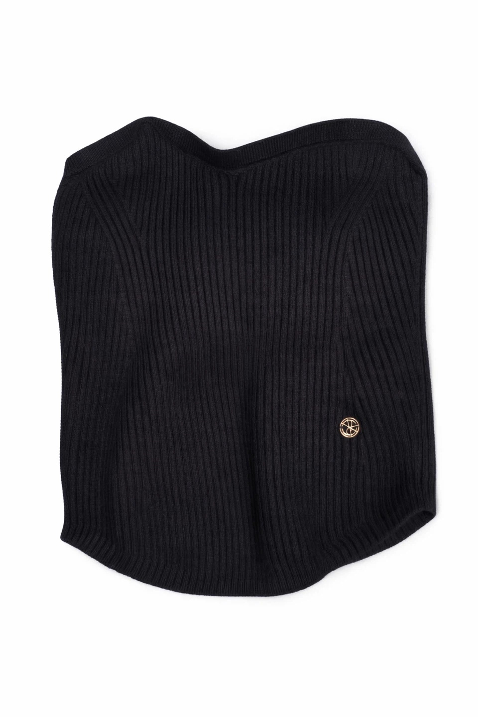 RRACE Ribbed Knit Tube Top – Black