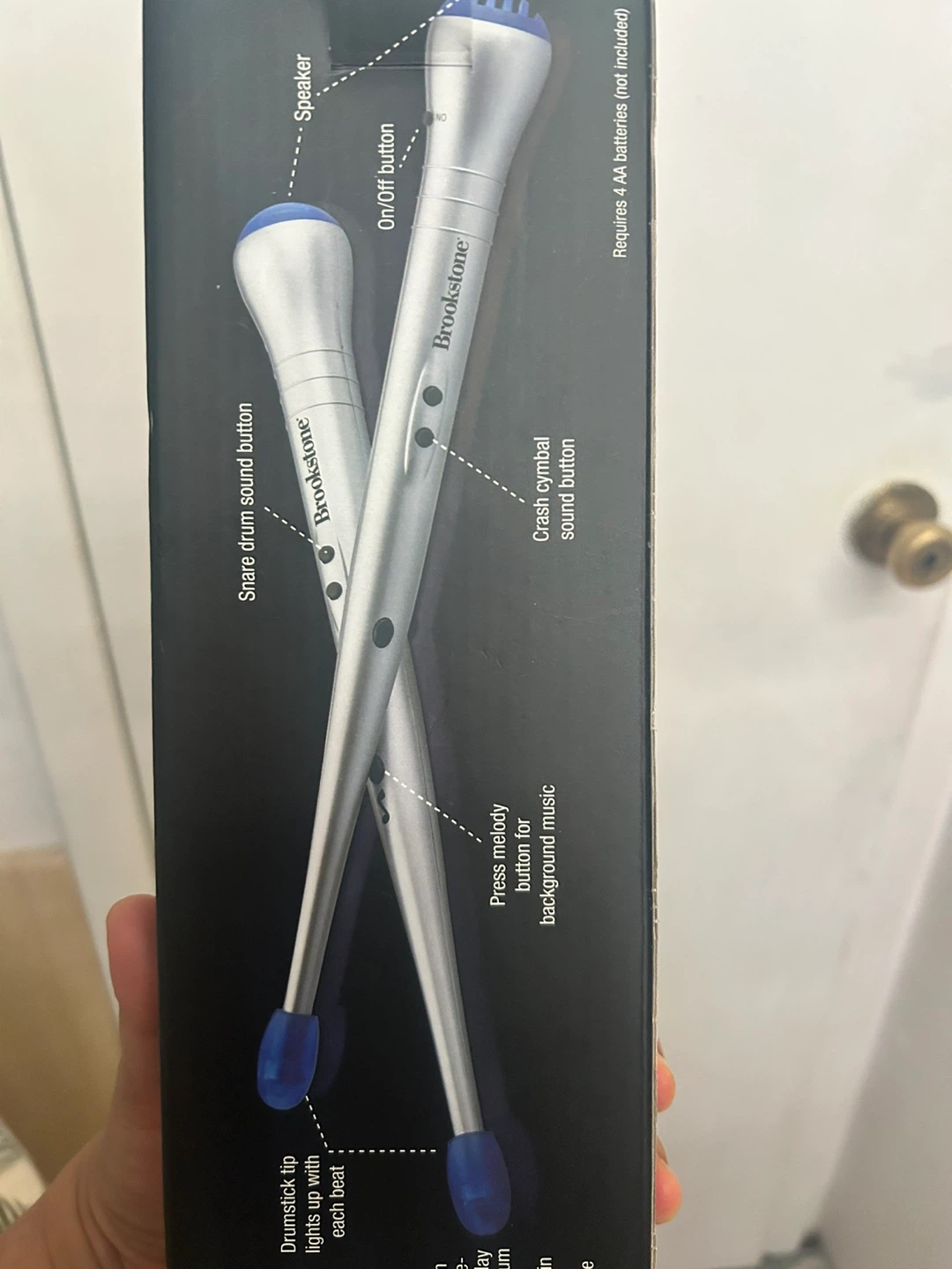 Brookstone Set of 2 Electronic Drumsticks 🥕 - photo 2