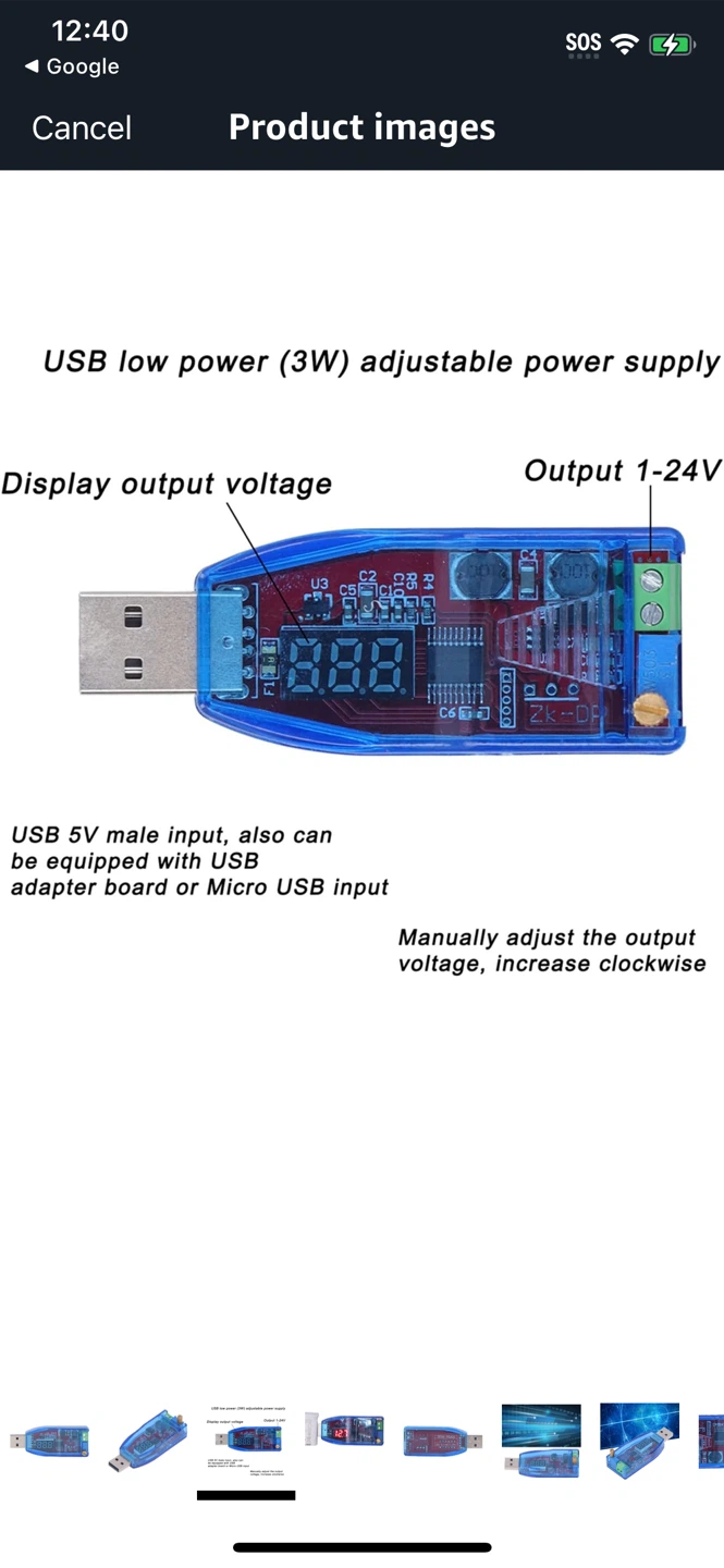 Blue USB Low Power Adjustable Power Supply - photo 5