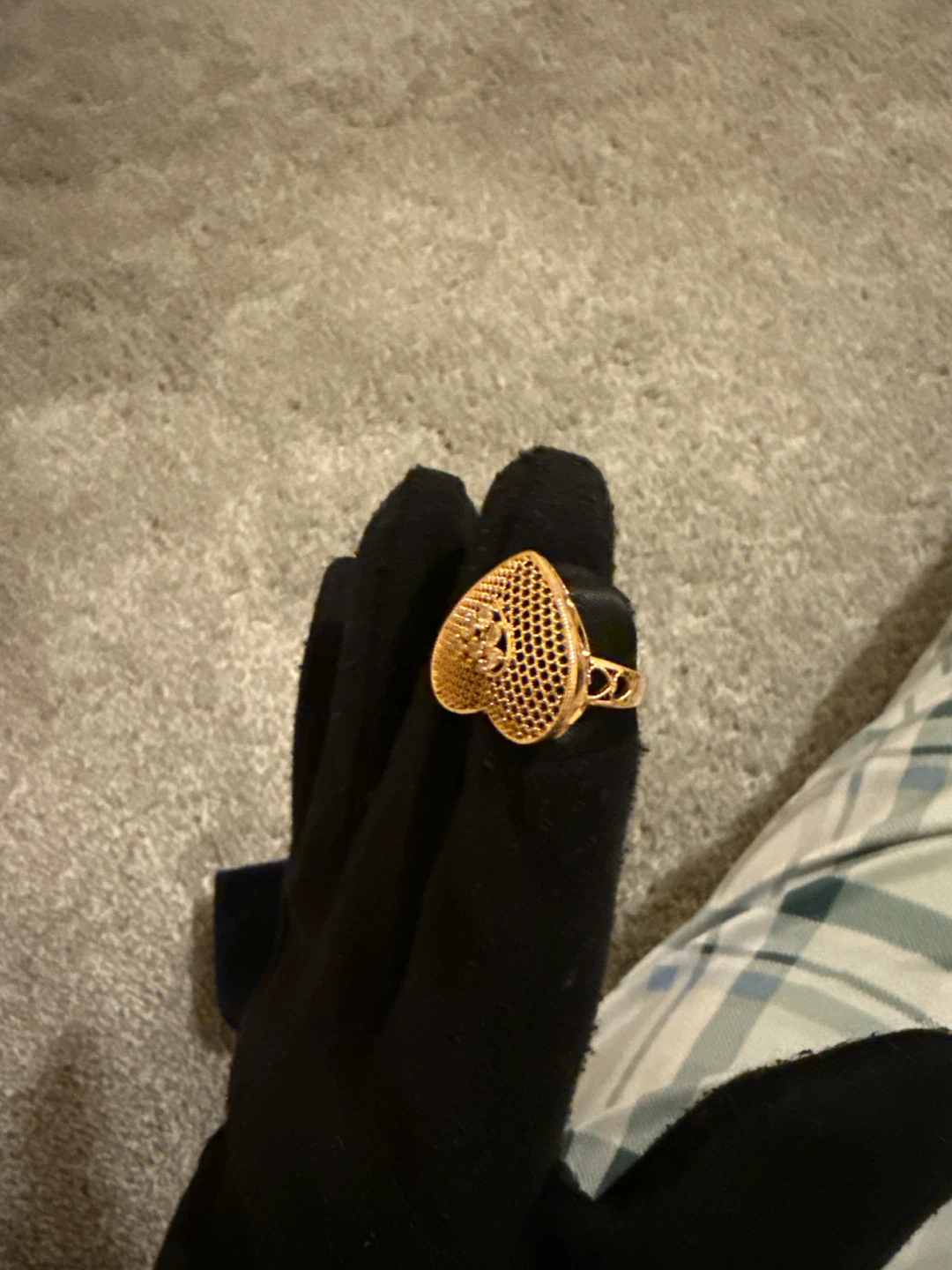 Heart Ring Gold Colour