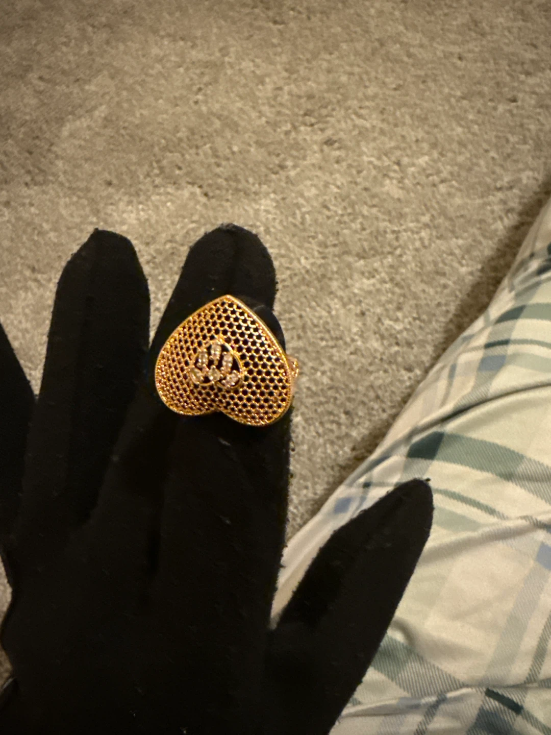 Heart Ring Gold Colour - photo 2