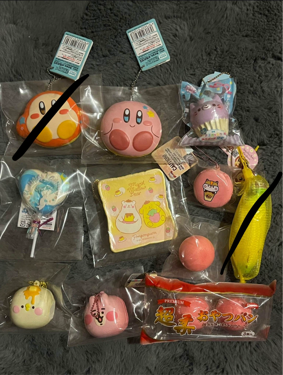 Licensed Squishies - i-Bloom, Kirby, Puni-Mari, etc.
