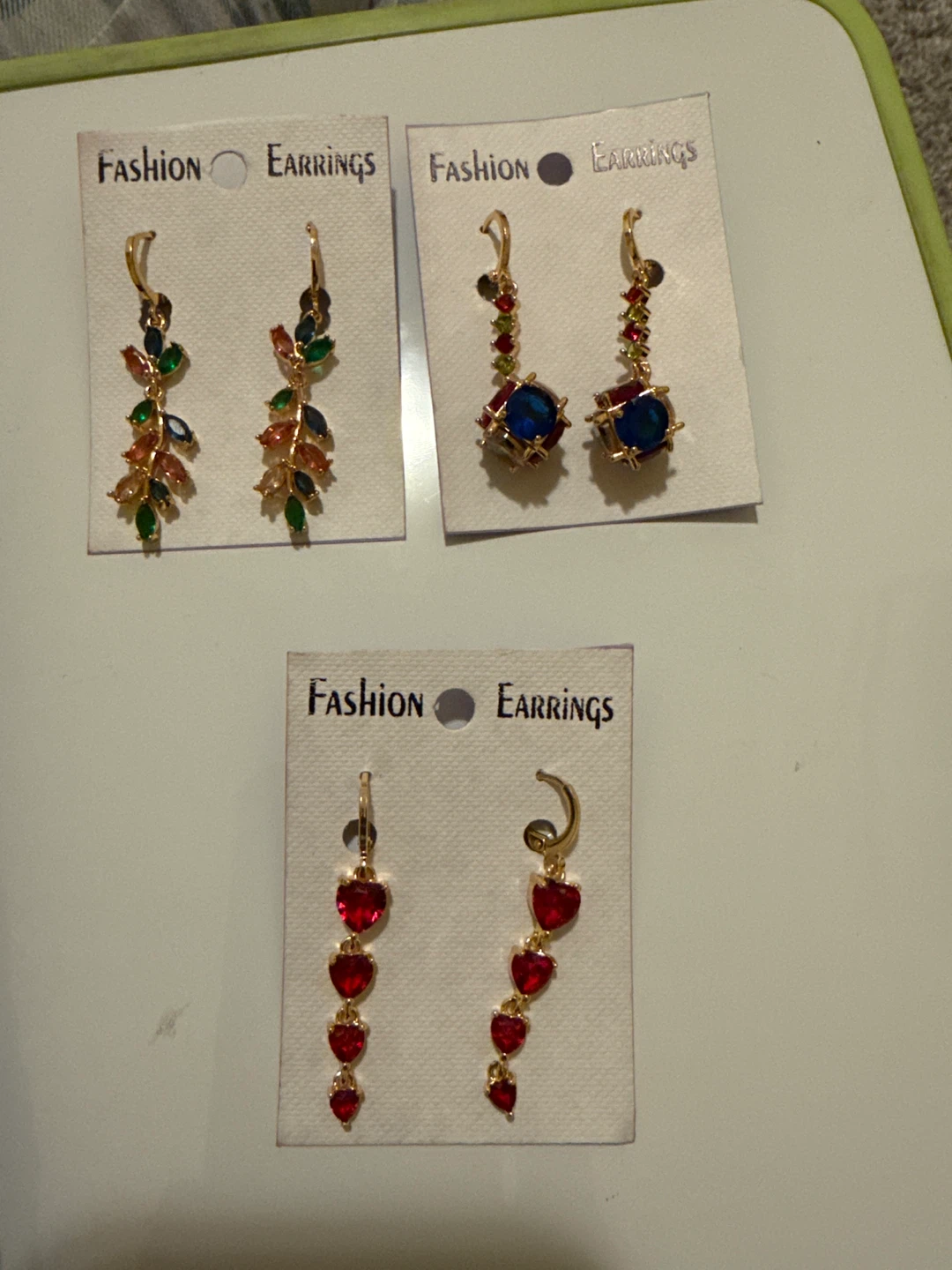 Fashion Earrings - 3 Pairs $10 each