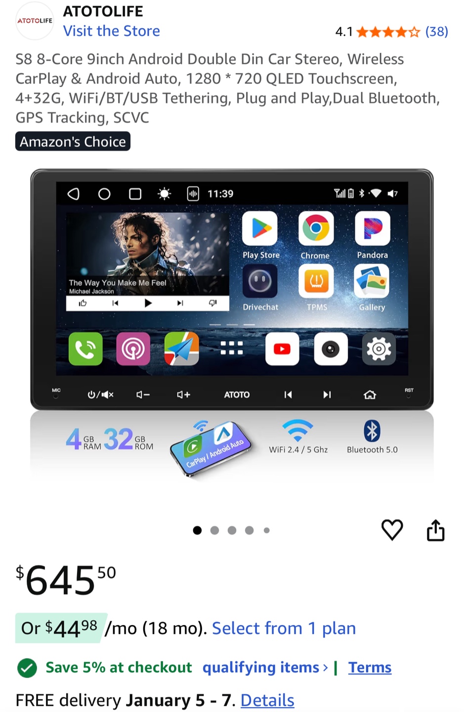 New ATOTO S8 MS In-Dash Car Stereo